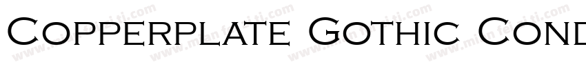 Copperplate Gothic Condensed字体转换